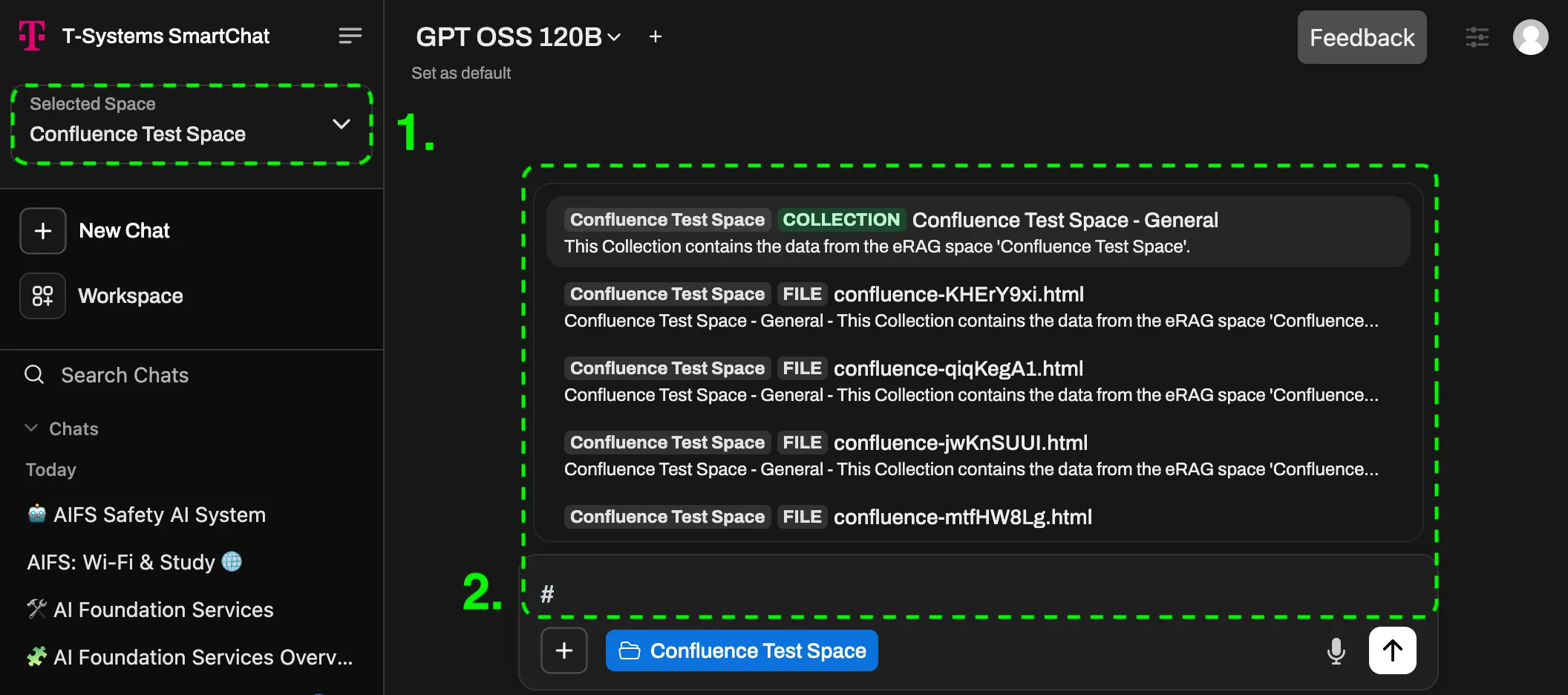 Collections — add the General Space collection with #