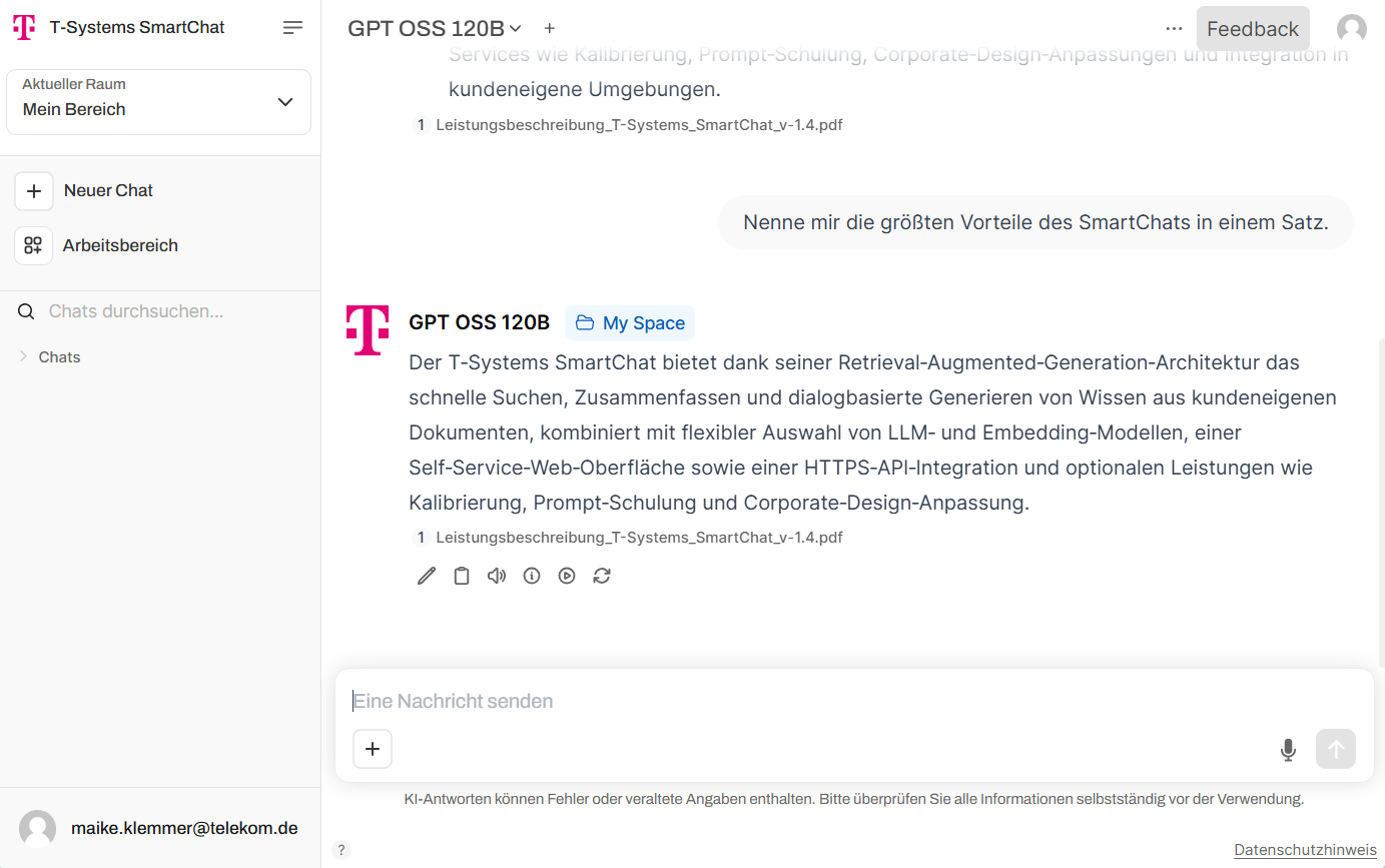 Funktions-Symbole unter einer Antwort